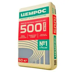 Цемент тарированный ПЦ M500 Д0 ЦЕМРОС 50 кг / ЦЕМ I 42,5 Н Сенгилеевский/Мордовский