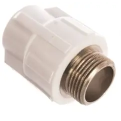 Муфта комбинированная PPR 20x3/4" с наружной резьбой Эльф
