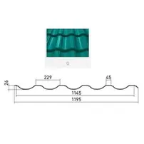 Профиль волнообразный "G" Graphite 45, PE RR **, 0.45мм STYNERGY, 1.195*м2