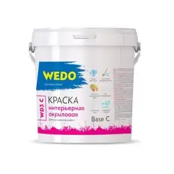 Краска ВД интерьерная WEDO WD3 База С 0,9л