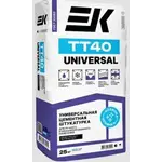 Штукатурка цементная EK ТТ40 UNIVERSAL машинного и ручного нанесения 25 кг
