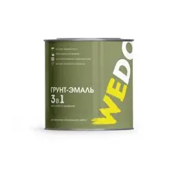 Грунт-эмаль по ржавчине 3 в 1 белая 1,8 кг WEDO