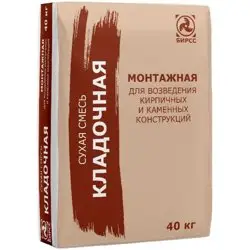 Смесь сухая М75 цементно-известковая 40 кг БИРСС 41