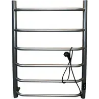 Полотенцесушитель INDIGO Roof Lux б/п (electro) 80/50 (таймер, скр.монтаж, унив.подкл.R/L), Graphite Metallic