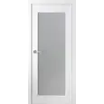 Дверь BELWOODDOORS "Кремона 1" стекло Мателюкс белый витраж 80 (21-9) эмаль белый