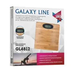 Весы напольные электронные 180 кг Galaxy LINE GL 4812 коричневые