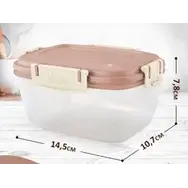 Контейнер для продуктов Sugar&Spice Барбарис герметичный 0,45л прямоугольный фисташка