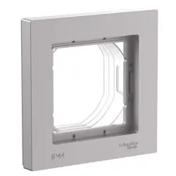 Рамка 1-м AtlasDesign Aqua IP44 алюм. SE ATN440301