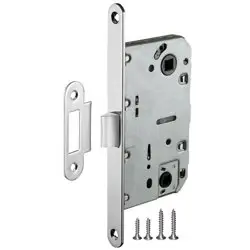 Защелка дверная с пластиковым язычком Ajax (Аякс) METLM90-50 CP хром