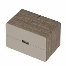 Комплект 1МАРКА: тумба Vortex 800х500х500П (2 ящ.) орех каньон коньяк/латте фактурный