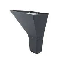 Воронка водосборная прямоугольная Vortex 127мм RAL 7024