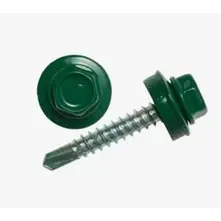 Саморез кровельный 4,8x51 сверло №1 (зелёный моx) RAL 6005 (уп 150шт) Bh