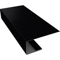 J-профиль RAL 9005 (чёрный) 0.45мм для софита 25*18*2м.п.
