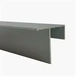 Аш-профиль алюминий окрашенный RAL 7035 (3,0 м) (под 12мм)