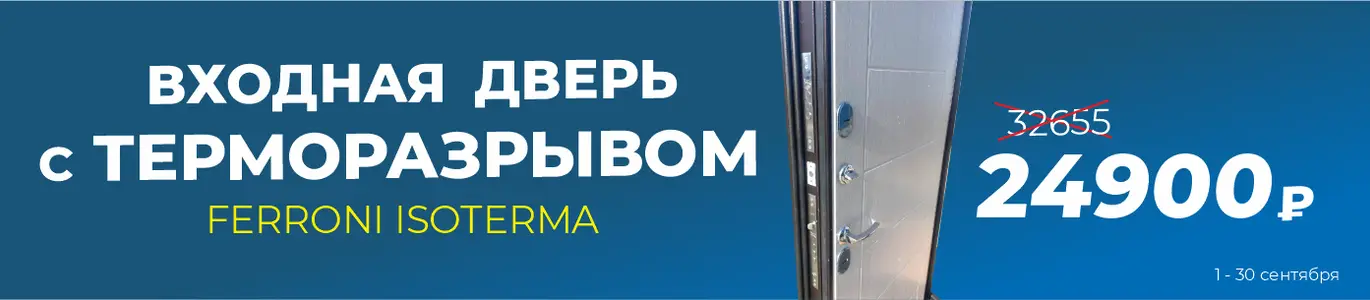 Дверь входная акция. Сентябрь